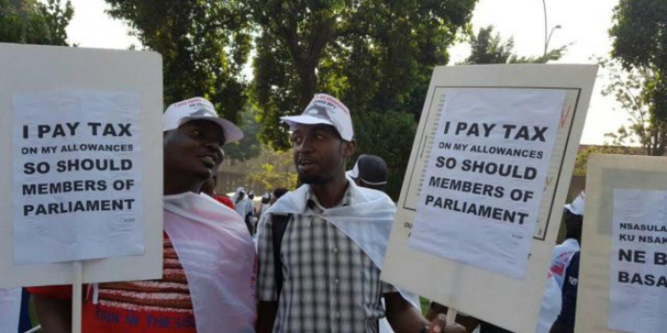 Some of the participants in the #TaxMPs campaign